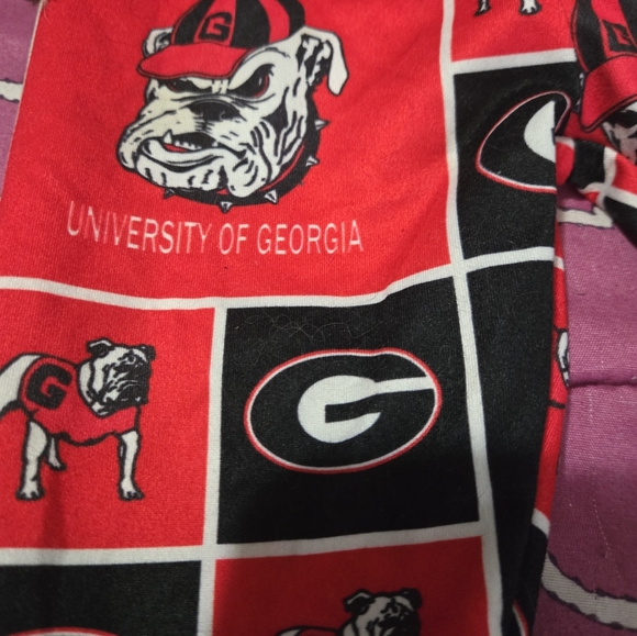 2T University of Georgia Kids Flare Bottom Pants - Red and Black - Picture 5 of 5